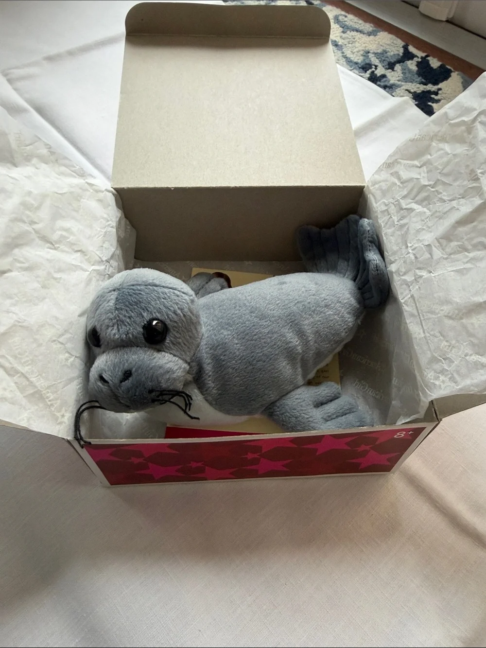 American Girl Gray Plush Seal Stuffed Animal